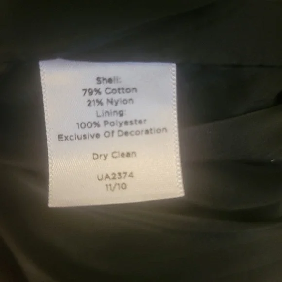 Talbots Tweed Geometric Lined Pencil Skirt Black White Long Zip Size 10 Business - Picture 9 of 9